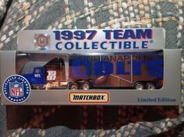1997 Team Collectible NFL Indianapolis Colts Tractor Trailer Matchbox NIB - £12.50 GBP