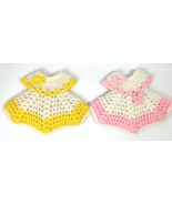 Vintage Doll Clothes Lot Dress Yellow Pink White Flower - €16,26 EUR