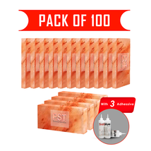 Pack of 100 Pink Salt Tiles and 3 Adhesive - £677.34 GBP