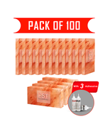 Pack of 100 Pink Salt Tiles and 3 Adhesive - £678.60 GBP