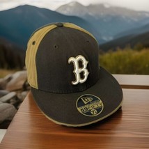 New Era 7 1/8 Boston Red Sox Hat Brown Tan Vintage 59 Fifty - $34.08