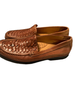 Johnston &amp; Murphy Mens Brown Woven Sheepskin Leather Tidwell Loafers Shoes 8.5 M - $54.23