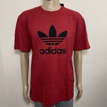 Adidas Men&#39;s Originals Climalite Tee Shirt T-Shirt Red / Black Sz L XL - £12.86 GBP