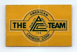 Coal Mining Helmet Decal Sticker American Carbide Corporation - £11.93 GBP