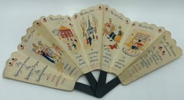 WWII Paper Folding Hand Fan War Bonds by Old Spice Rare Find - £10.97 GBP
