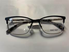 Nine West Eyeglasses Frames NW1089 001 Black Silver Cat Eye Full Rim 52-... - £22.73 GBP