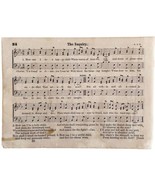 1865 The Inquiry Victorian Sheet Music Small Page Rare Happy Voices PCBG15B - $24.99