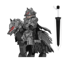 Berserk Guts Minifigures Heavy Amour Knight Guts with War Mount Mini Block Toys - $11.29