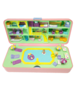 Vintage 1989 Bluebird Toys Polly Pocket Hotel Pool Party some parts incl... - $91.99