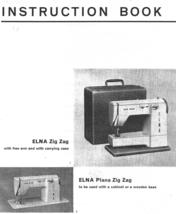 Elna Zig Zag Plana Zig Zag Manual Instruction Hard Copy - £10.26 GBP