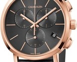 Montre à quartz Calvin Klein pour homme, affichage chronographe et brace... - £104.56 GBP