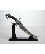 Sea Dragon 13.25&quot; OA Fantasy Knife &amp; Stand Etched Blade Collectable Home... - £750.45 GBP