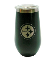 Pittsburgh Steelers NFL 5350 Tall Latte Hot Cold Wine Lidded Tumbler 16 oz - $24.74