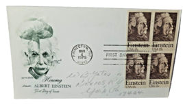 1979 Albert Einstein  first day issue cover Artmaster envelope 4 stamps ... - £3.92 GBP