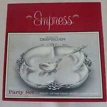 Vintage Empress International Deep Silver Two Piece Party Set In Original Box! - £15.53 GBP