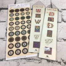 Letter Seals Scrapbooking Stickers Initials Monograms Lot Of 3 Packs Cra... - £7.77 GBP