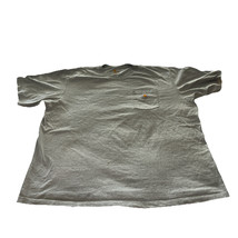 2 Carhartt Men TShirt 3XL Grey Original/Loose Fit Short Sleeve Pocket Free Ship - £15.26 GBP