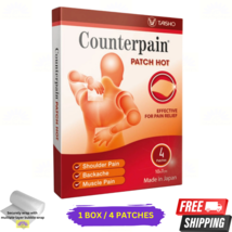 1 X Counterpain Patch Chaud (4 ’S ) Profond Chaleur Soulagement pour Dou... - $19.60
