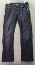 True Religion Ricky Jeans Men&#39;s 29 Gray Corduroy Pockets Flat Front Stra... - $46.43