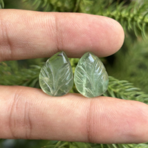 AAA+Genuine Natural Hand carved Green Fluorite Gemstone, Jewelry Making ... - $11.99
