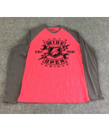 Fast &amp; Furious Supercharged Tee Shirt Wide Open Street Racing Red 3/4 Sl... - $469.46 MXN