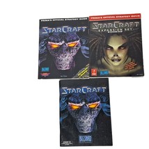 StarCraft Strategy Guide Book Lot of 3 Expansion Set Brood War Official Prima - £22.25 GBP