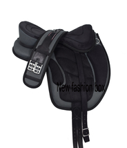 New treeless synthetic freemax saddle &amp; tack Grey Black All Sizes - $149.00