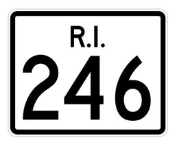 Rhode Island State Road 246 Sticker R4272 Highway Sign Road Sign Decal - $1.45+