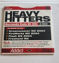 Mac Addict The Disc #89 Jan 2004 Heavy Hitters CD Dreamweaver Fireworks ... - $14.99