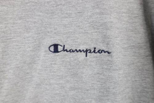 Vintage 90s Champion Mens 2XL Distressed Spell Out Long Sleeve T-Shirt Gray Item image 5