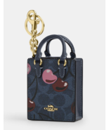 Coach North/South Mini Tote Key Fob Bag Charm w/ Cherry Print ~NWT~ CZ084 - $97.02