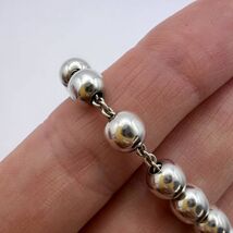 Fine Vintage Sterling Silver 925 Balls Beads Women's Jewelry Bracelet 13... - $172.00