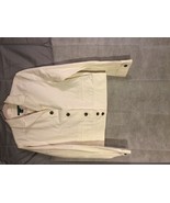  LAUREN WomensWhite Denim Casual western style Jacket L - £31.60 GBP