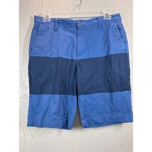 Volcom Vmonty Flat Front Chino Block Short Blue Two Tone Mens Size 33 - €17,27 EUR