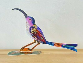 Pop art Metal &quot; Curious Bird  &quot;  sculpture hand painted by DAVID GERSTEIN - £144.20 GBP