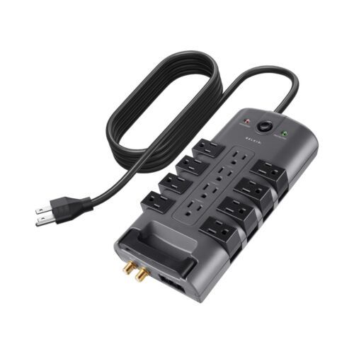 Surge Protector Power Strip w/ 8 Rotating &amp; 4 Standard Outlets - 8ft Stu... - $164.44