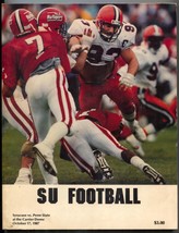 Syracuse vs Penn State Football Game Program NCAA October 17 1987 - £47.82 GBP