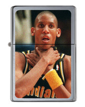 Indiana Pacers Reggie Miller Choke Flip Top Lighter Brushed Chrome with ... - £22.48 GBP