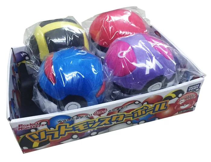 TAKARA TOMY Genuine Pokemon Poke Ball Great Ball Master Ball Ultra Ball Plush - £32.91 GBP+