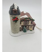 Vtg &#39;91 Christmas Valley Collector Series Porcelain Lighted Barn Silo Tr... - $632.40 MXN