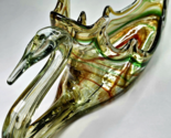 VTG Mid-Century Modern Art Glass MURANO hand blown Venetian Swan centerp... - $74.99
