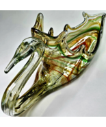 VTG Mid-Century Modern Art Glass MURANO hand blown Venetian Swan centerp... - $1,406.46 MXN