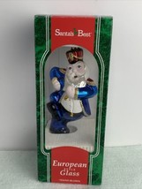 Vintage 1995 Santa&#39;s Best 7” Marching Band Santa European Style Glass Ornament - £15.81 GBP