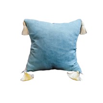 Luxury Pillow, Decorative Pendant, High Quality Blue Velvet, Royal Desig... - £38.39 GBP