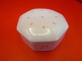 Japanese Trinket Jewelry Box Octogonal Ceramic Rice Decor 1 3/4 X 3&quot; - £27.69 GBP