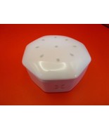 JAPANESE TRINKET JEWELRY BOX OCTOGONAL CERAMIC RICE DECOR 1 3/4 X 3&quot; - $29.69