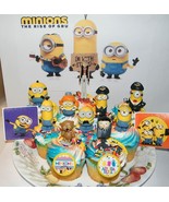 Minions the Rise of Gru Movie Deluxe Cake Toppers Cupcake Decorations Se... - £12.54 GBP