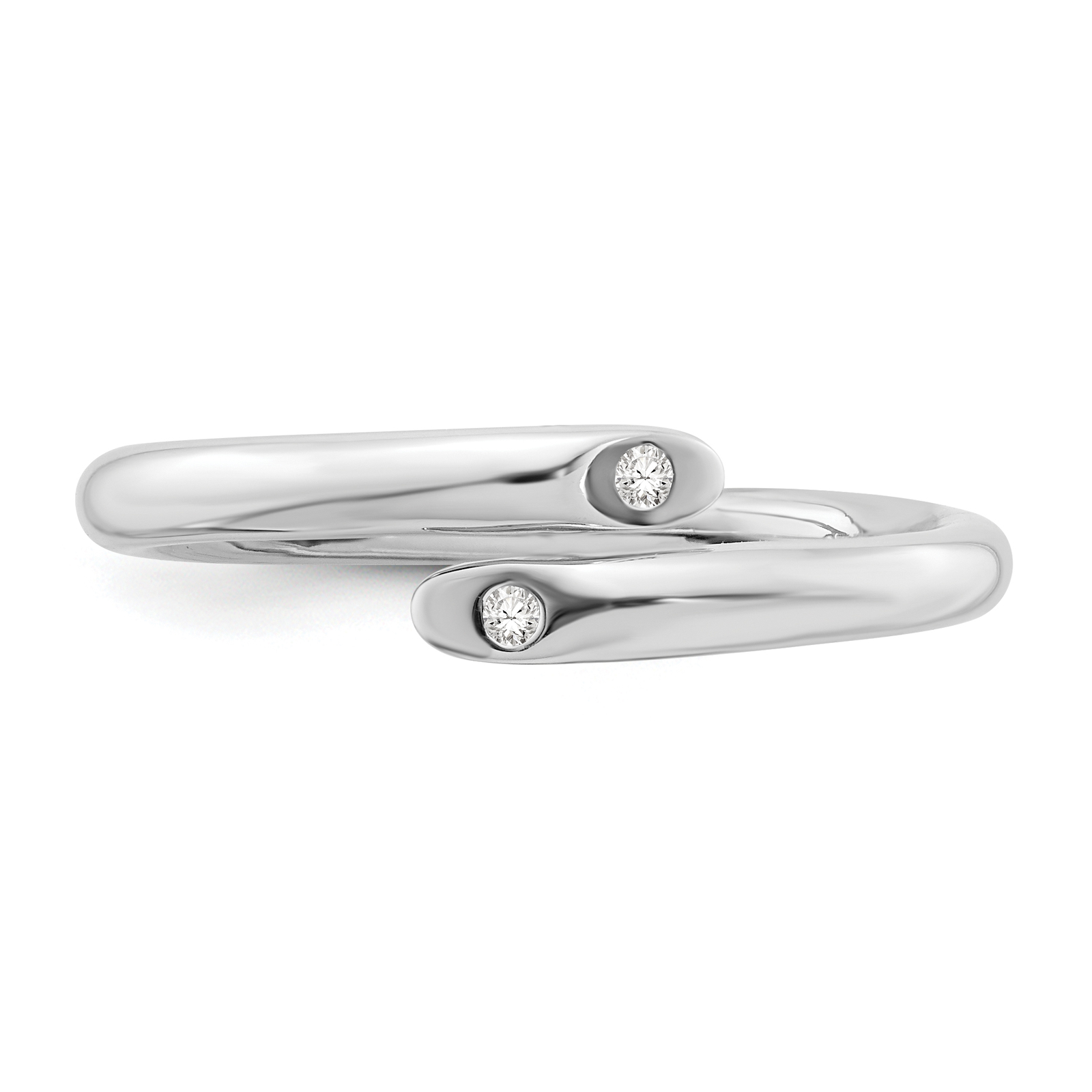 White Ice Silver  Diamond Ring QW229 Item image 5