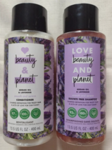 Love Beauty &amp; Planet Argan Oil &amp; Lavender Shampoo &amp; Conditioner 13.5 Oz Frizzy - £14.94 GBP