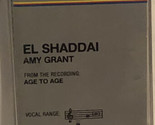 Amy Grant El Shaddai Cassette Tape Christian - £3.89 GBP